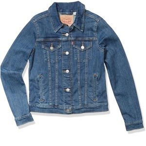 Levi Strauss Denim Trucker Blue Jacket LG